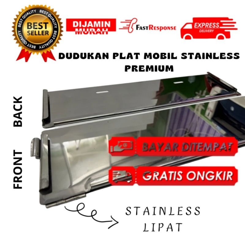 Dudukan plat nomor mobil Stainless