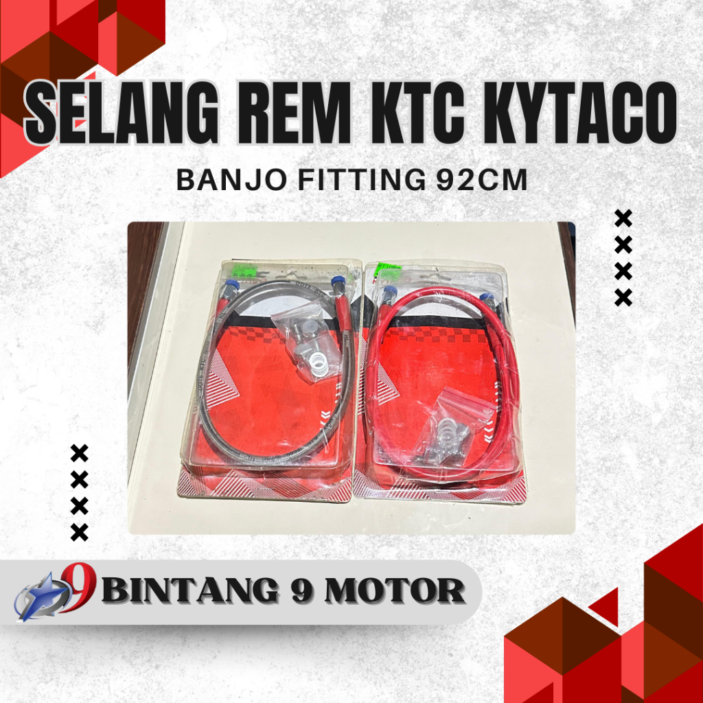 SELANG REM KTC KYTACO BANJO FITTING 92CM-BINTANG SEMBILAN MOTOR