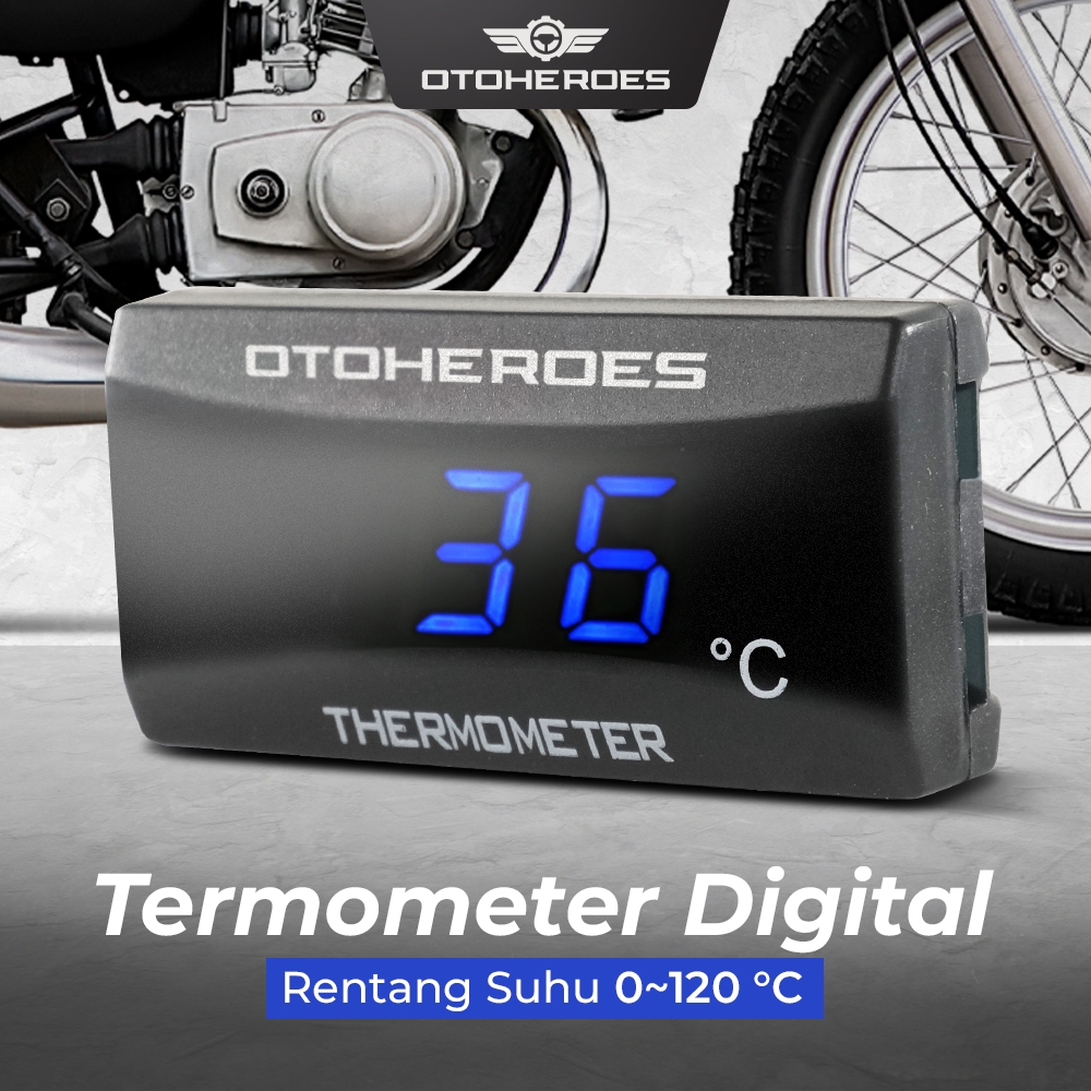 Termometer Digital Pengukur Suhu Air Radiator Mesin Motor