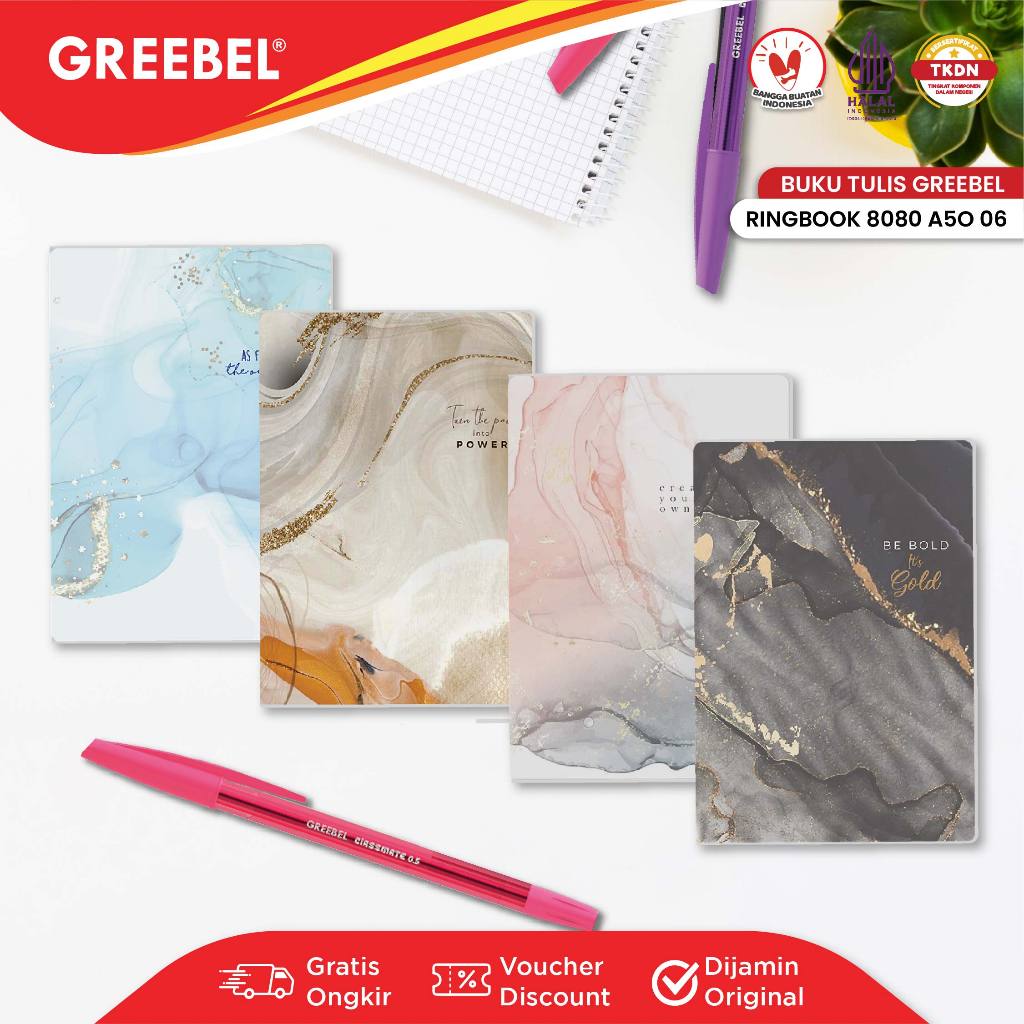 

GREEBEL NOTE BOOK 8080 A5O 06 /Agenda/Planner Lucu unik/Buku Catatan Spiral Notebook 80 halaman