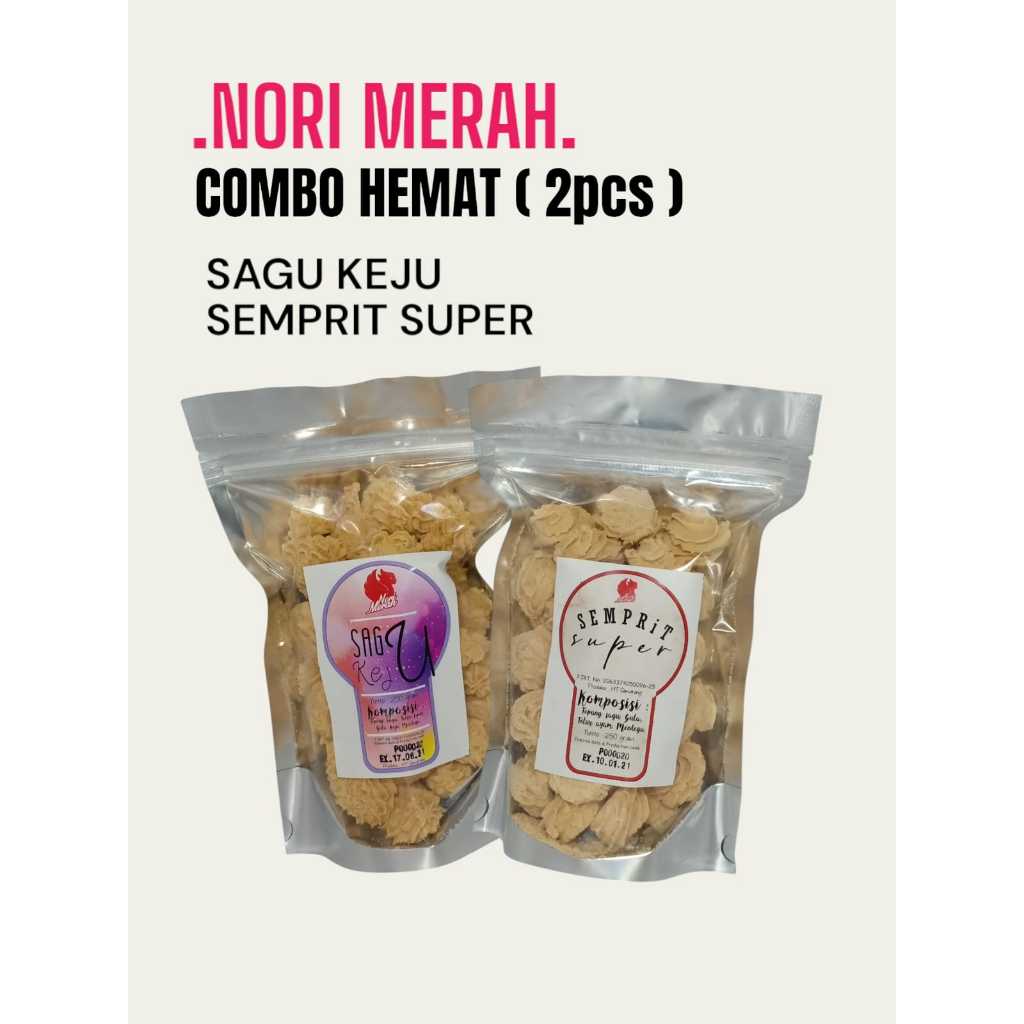 

BUNDLE HEMAT - 1 SAGU KEJU + 1 SEMPRIT SUPER - nori merah