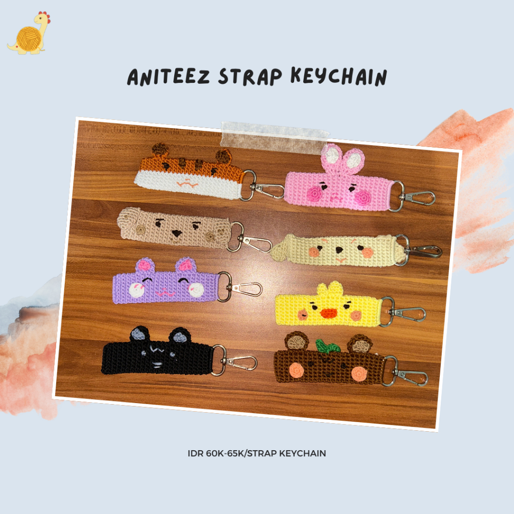 Aniteez Strap Keychain | Keychain Ateez