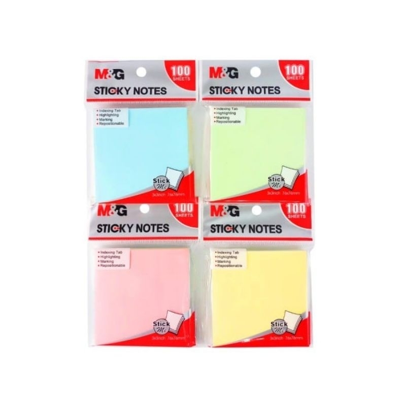 

STICKY NOTES YS-93 76mmx76mm M&G / MEMO TEMPEL M&G 3x3 inch/ NEON STICKY NOTE