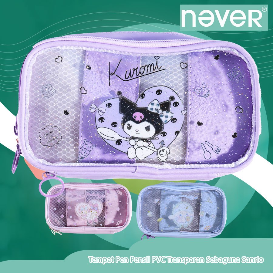 

Tempat Pencil 3 Layer Transparan My Melody / Pencil Case karakter Cute