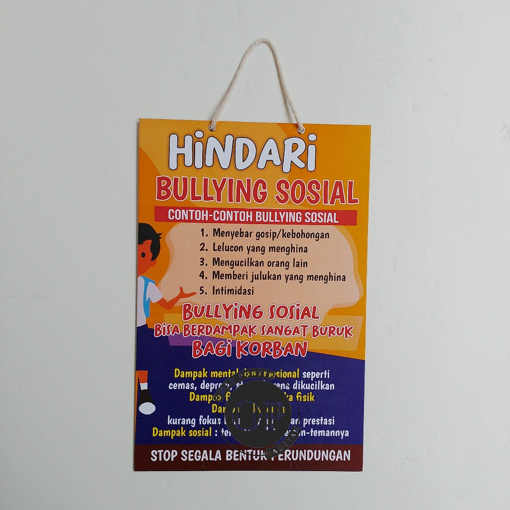 

Hard Poster Hindari Bullying Sosial - Dampak Bullying - Edukasi Bullying Sekolah