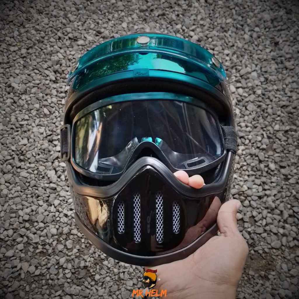 Helm Cakil Retro Caferacer M50 Sni Premium Mr Helm