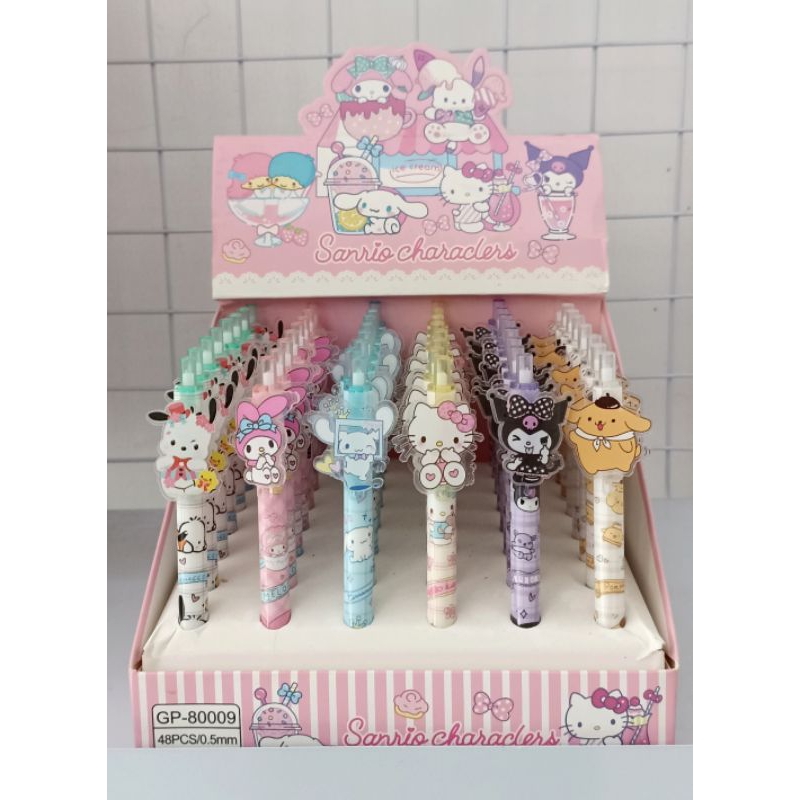 

(Semarang) Pulpen Pen Gel Karakter Sanrio Kuromi Melody Hello Kitty Lucu