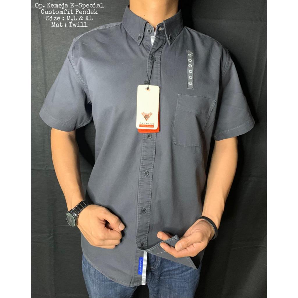OXYPLAN KEMEJA PENDEK E-SPECIAL COSTUMFIT + SABLON