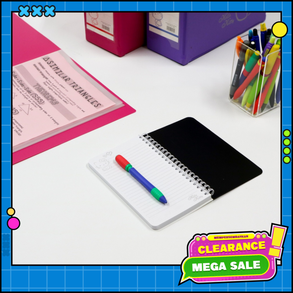 

Bantex Notebook Hello Kitty A6+ (80 Sheets) Black 8022A10HK