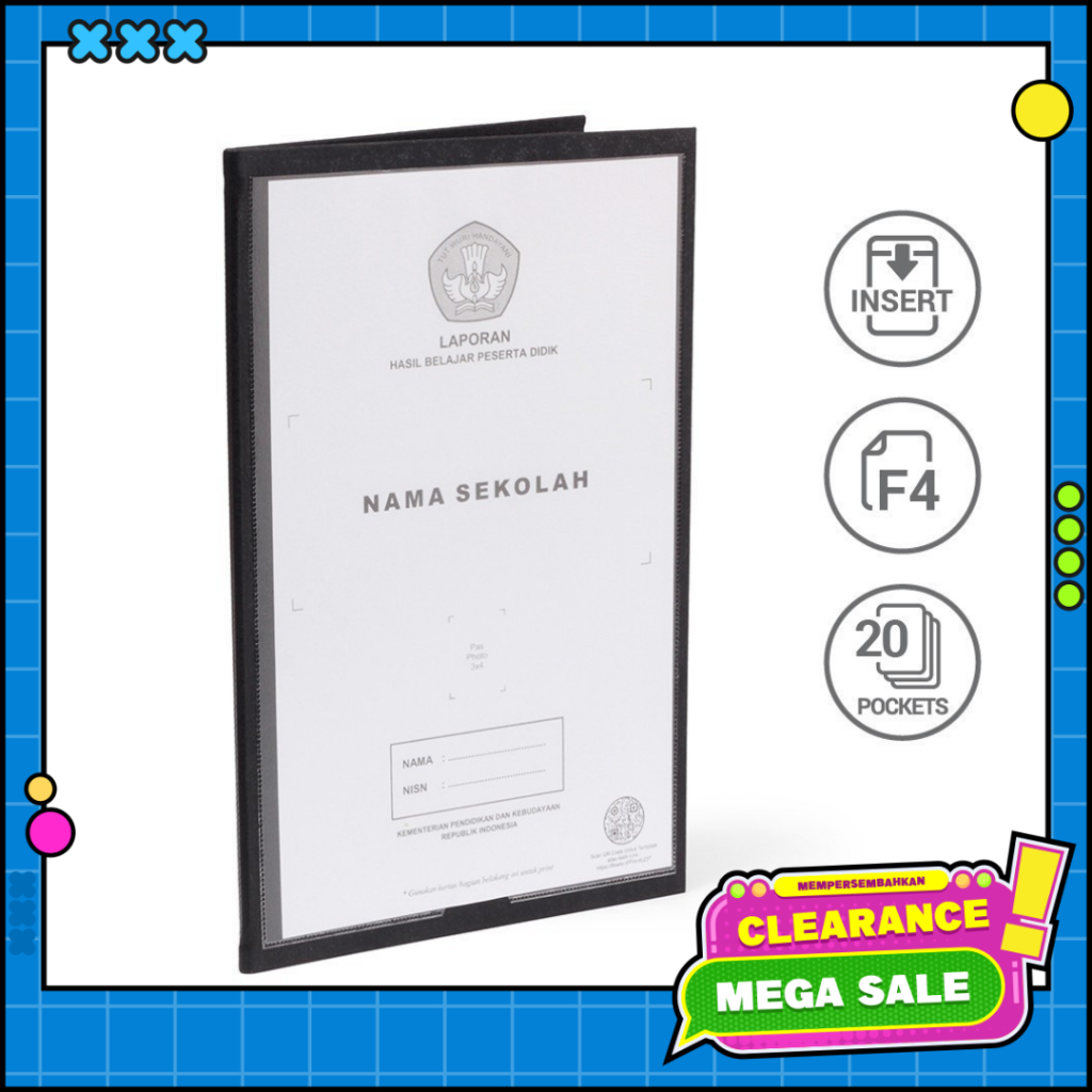 

Bantex Map Raport Folio Insert 20 Pocket #1022I