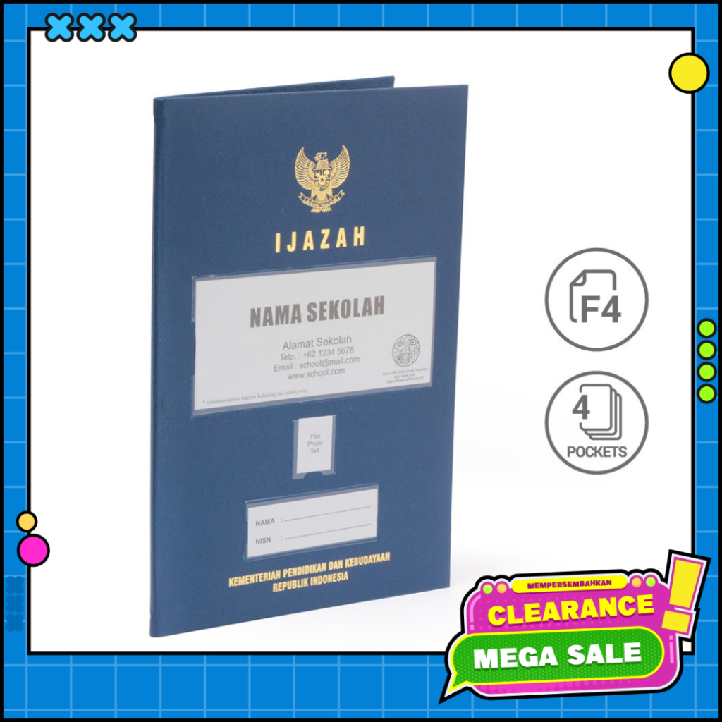 

Bantex Map Ijazah Folio 4 Pocket Hotprint #1027