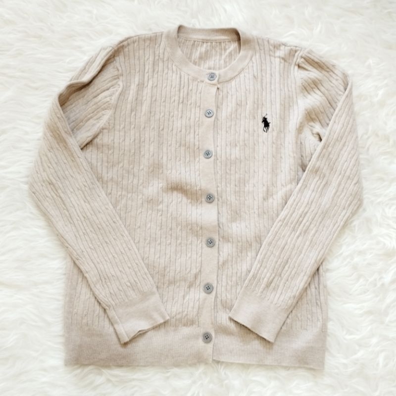 NEW cardigan sweater kepang polo bkk rajut dingin empuk