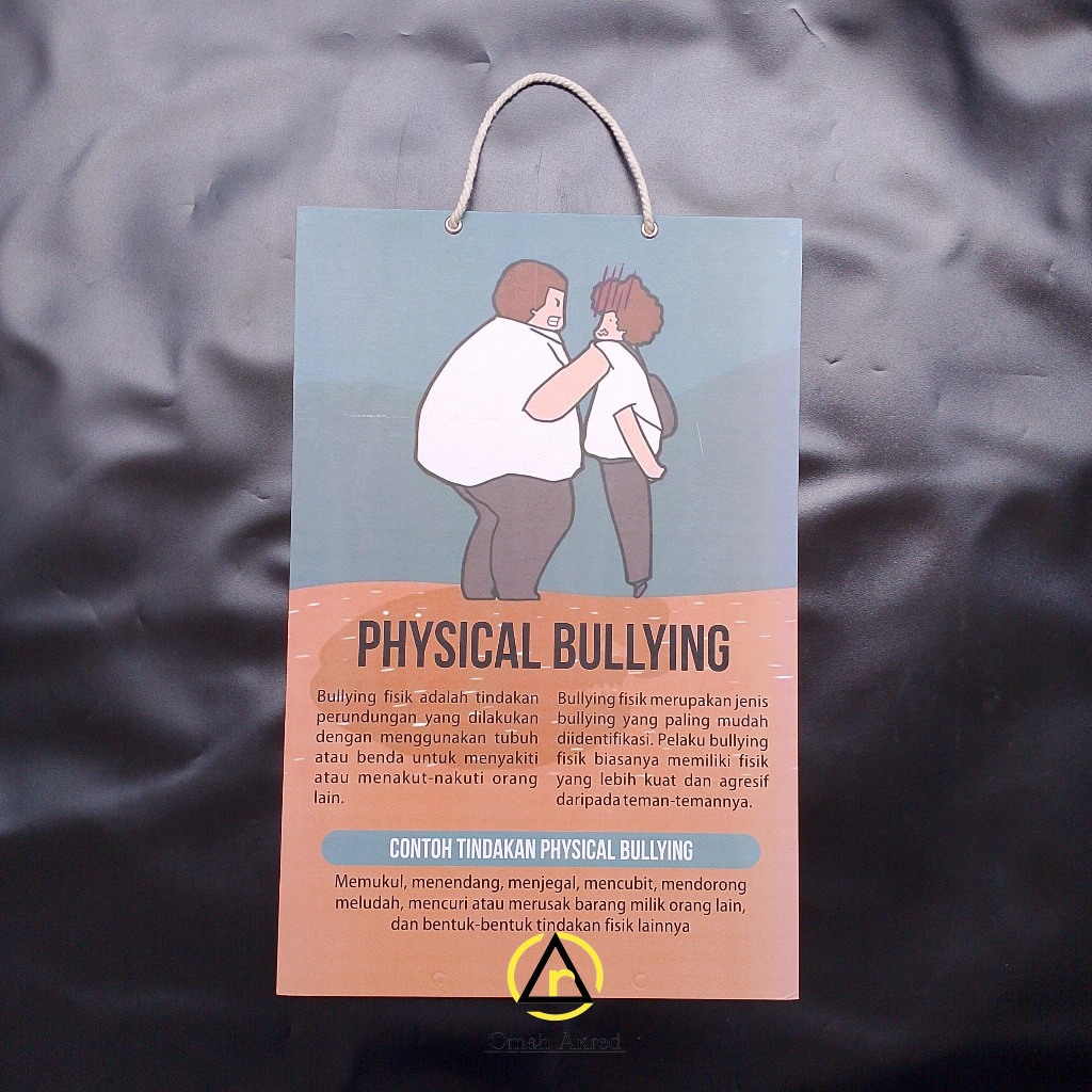 Hard Poster Bullying Physical - Bullying Fisik - Stop Bullying - Perundungan Sekolah