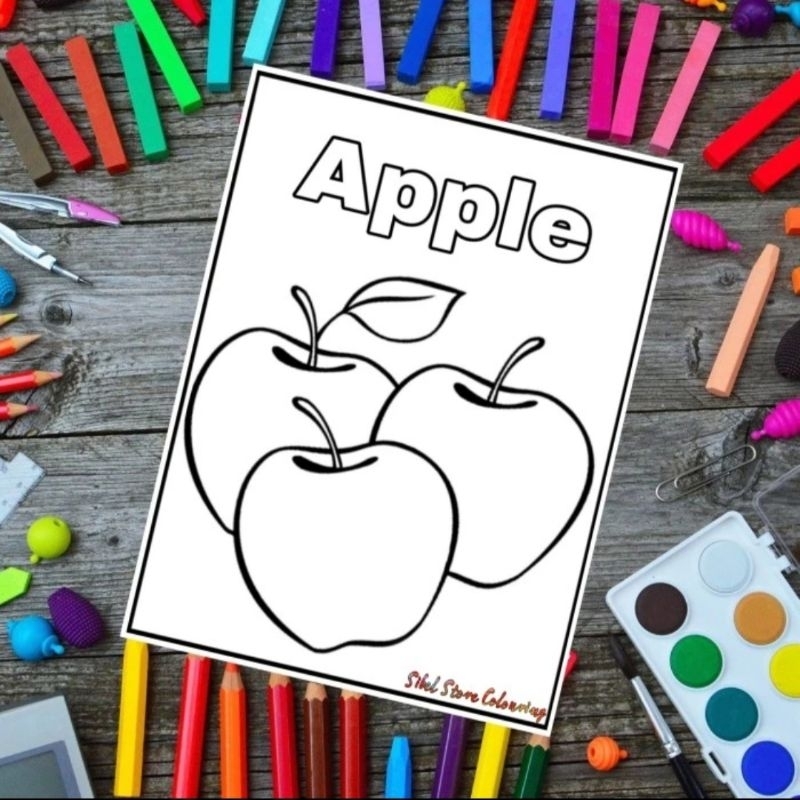 

Coloring Sheet Fruits 01 / Kertas Mewarnai Gambar Buah