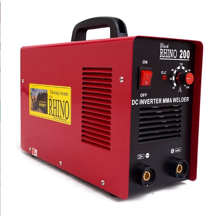 RHINO Mesin Las Listrik RHINO MMA 200 / Mesin Trafo Travo Inverter Las 200A 200 A