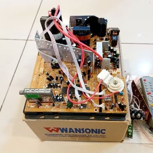 MESIN TV TABUNG 21 INCH STEREO WANSONIC ORIGINAL ( BUKAN SLIM MASIH ANALOG )
