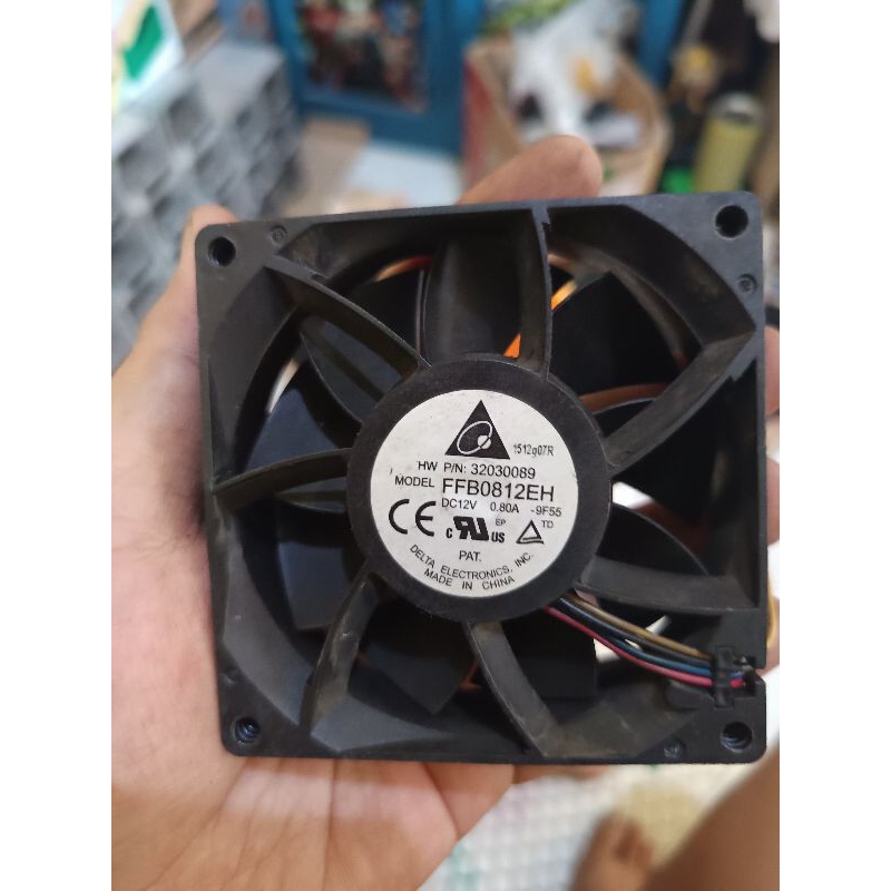 Kipas Cooling Fan High Speed 8x8cm Delta Dc12v 0.8a