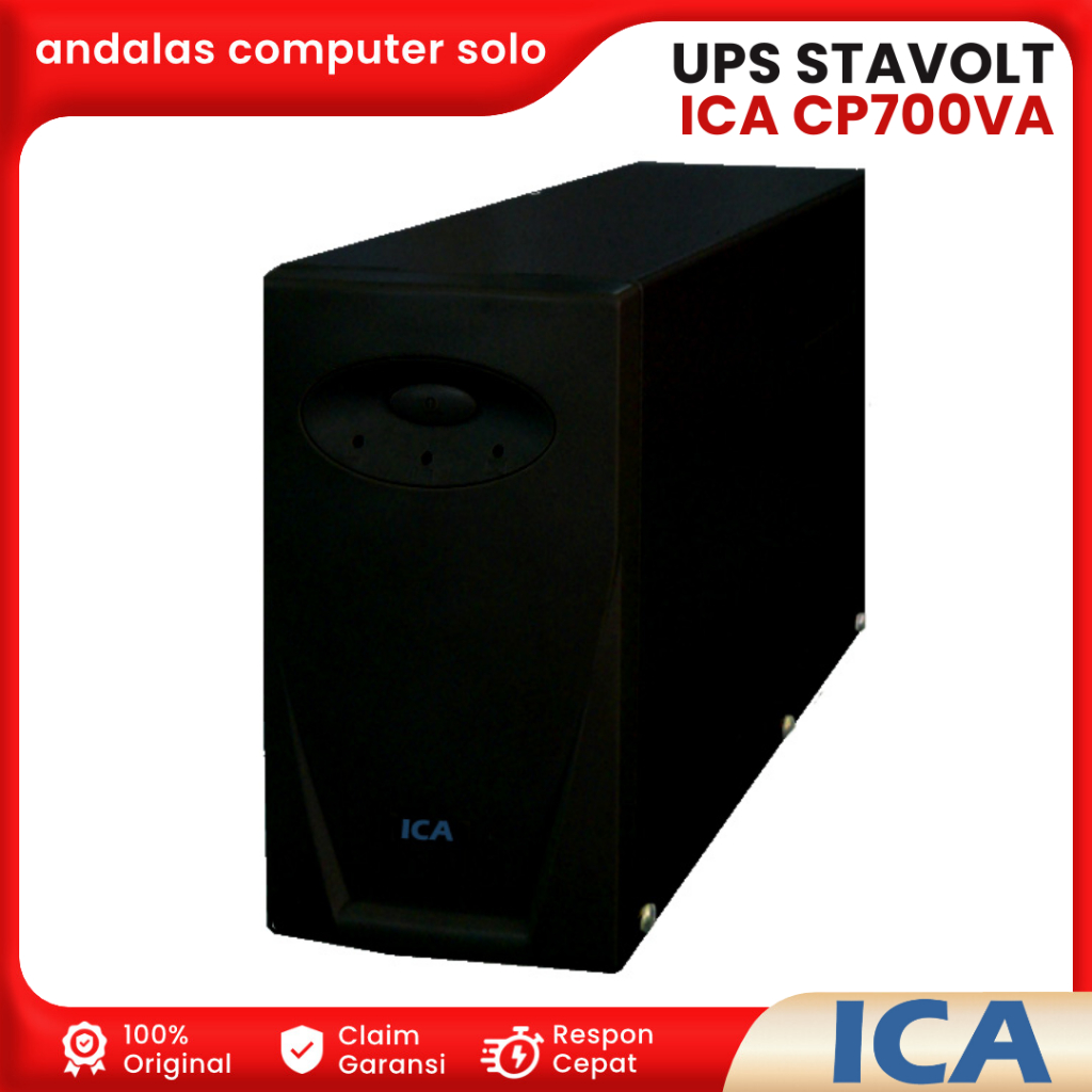 UPS STABILIZER STAVOLT ICA CP700 PENYIMPANAN DAYA LISTRIK 700VA 350Watt