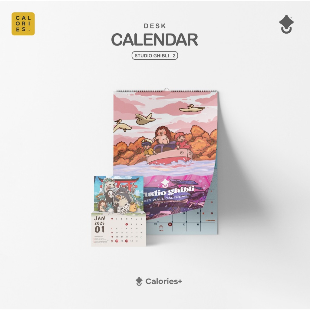 

Calories kalender meja ghibli 2025 desk calendar Estetik Ghibli totoro character aesthetic lucu mini Desk Wall calendar By ᴄᴀʟᴏʀɪᴇs ᴅɪɢɪᴛᴀʟ sᴛᴜᴅɪᴏ ®​​​​​ #klmr