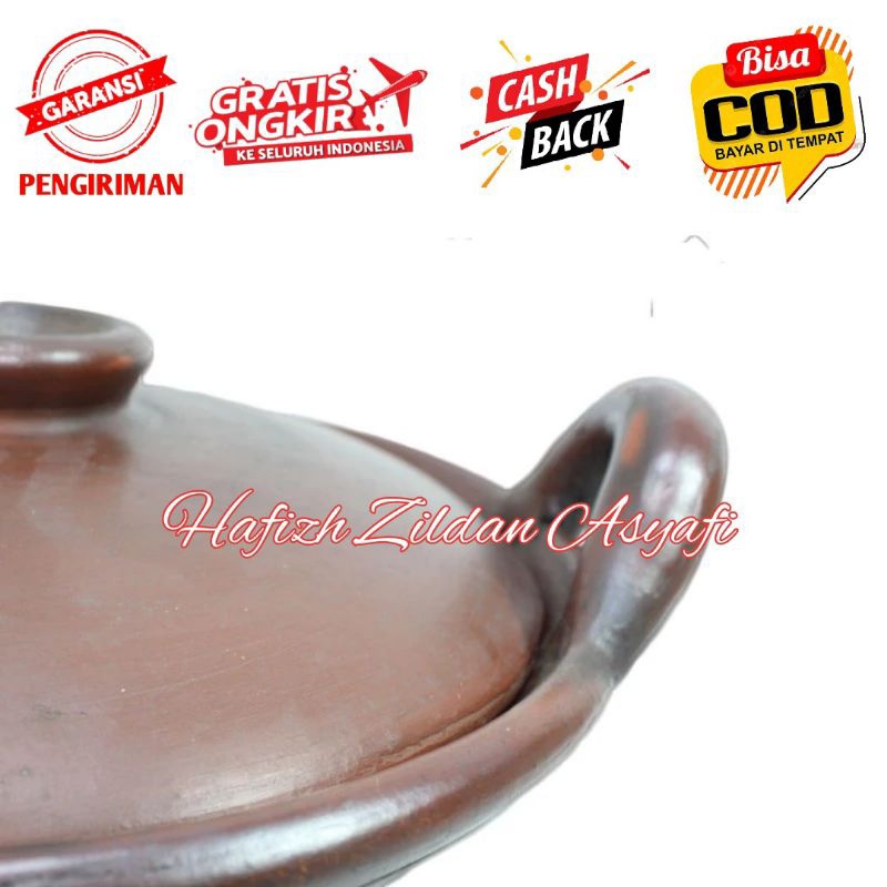 WAJAN TANAH LIAT D 25 CM | WAJAN GERABAH TANAH LIAT | WAJAN TANAH LIAT BESAR | WAJAN TANAH LIAT JUMB