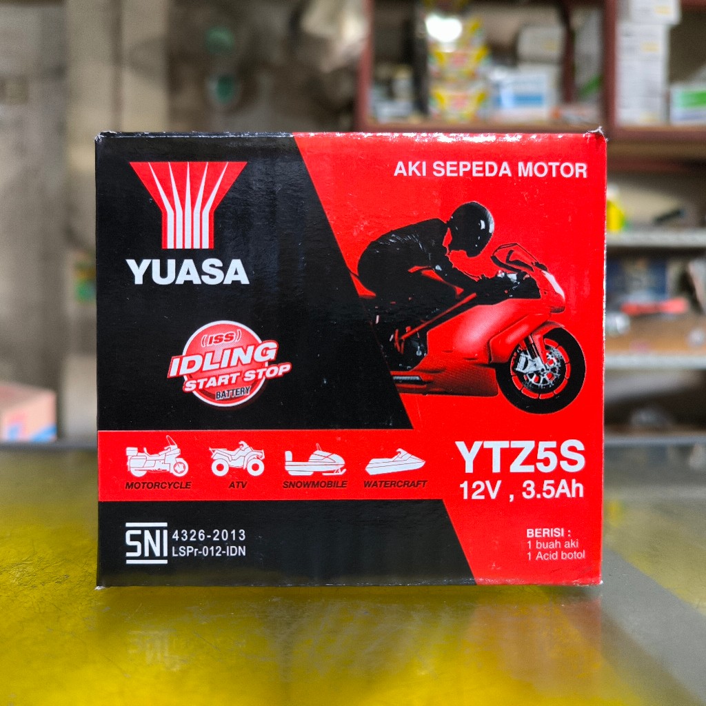 Aki Kering Yuasa YTZ5S Accu Kering Motor