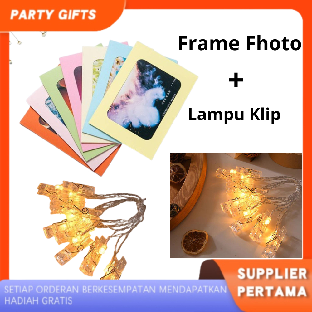 Paket Lampu dan Frame Photo / Set Lampu dan Bingkai Foto 2R