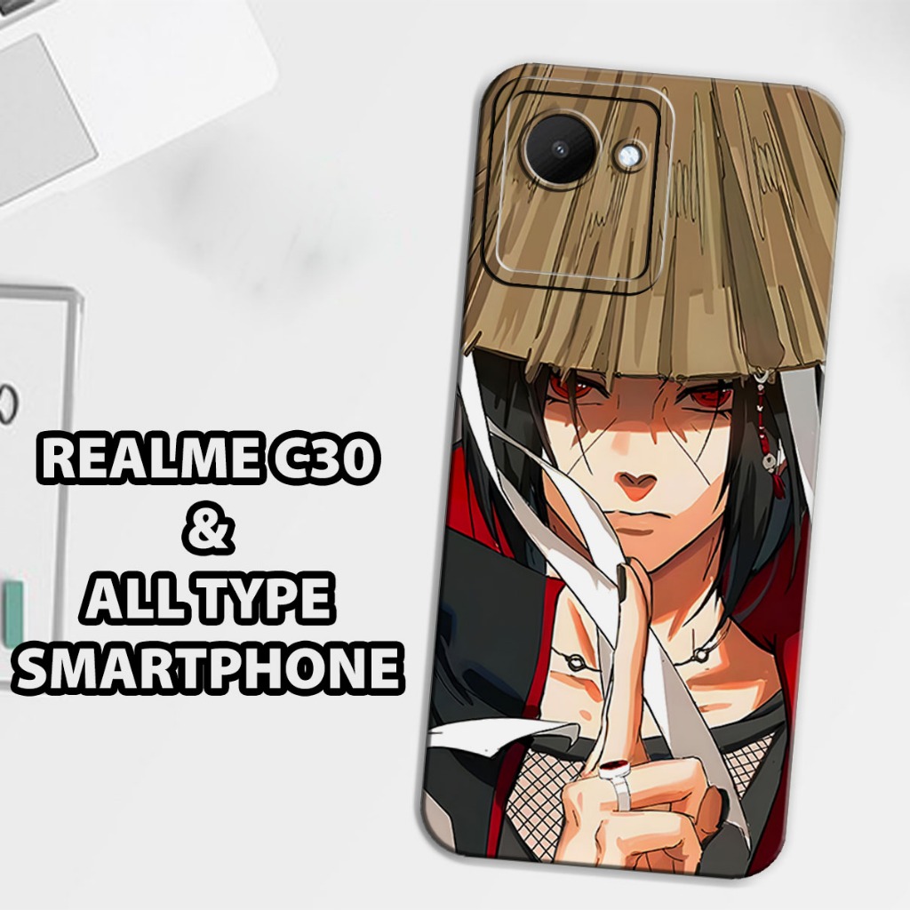 (GC7) Softcase karet Hp REALME C30 | Case Motif Gambar Naruto | Case REALME C30 Silikon Tpu Pro Came