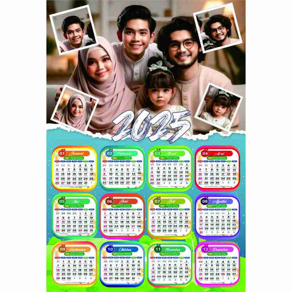 

KALENDER FOTO 2025 (MINIMAL 2 PCS) BISA PAKAI NAMA (5 FOTO)