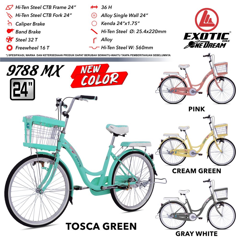 SEPEDA MINI CEWEK 24" EXOTIC 9788 MX
