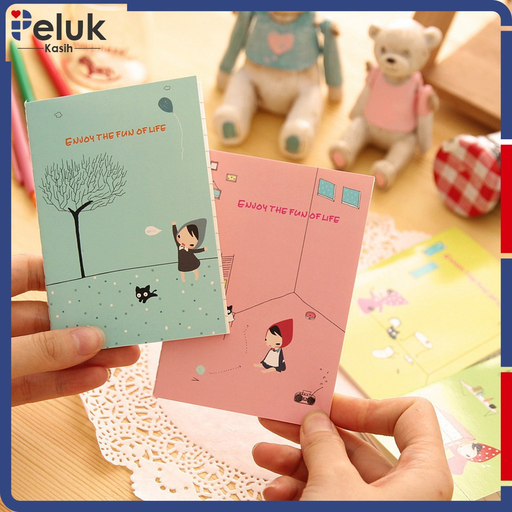 

Notebook Mini Motif Kartun Lucu Anak Sekolah / Buku Tulis Daily Memo Kecil Karton / Buku Catatan Kecil Cartoon Import Peluk Kasih A25