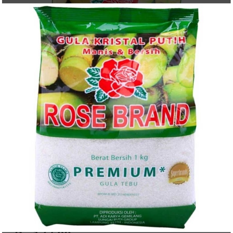 

Rose Brand Gula Pasir Kristal Putih 1 Kg