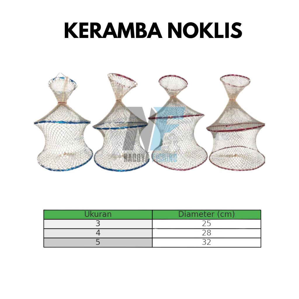 Keramba Noklis Kerumbu / Korang / Koja Jaring Wadah Keranjang Tempat Ikan