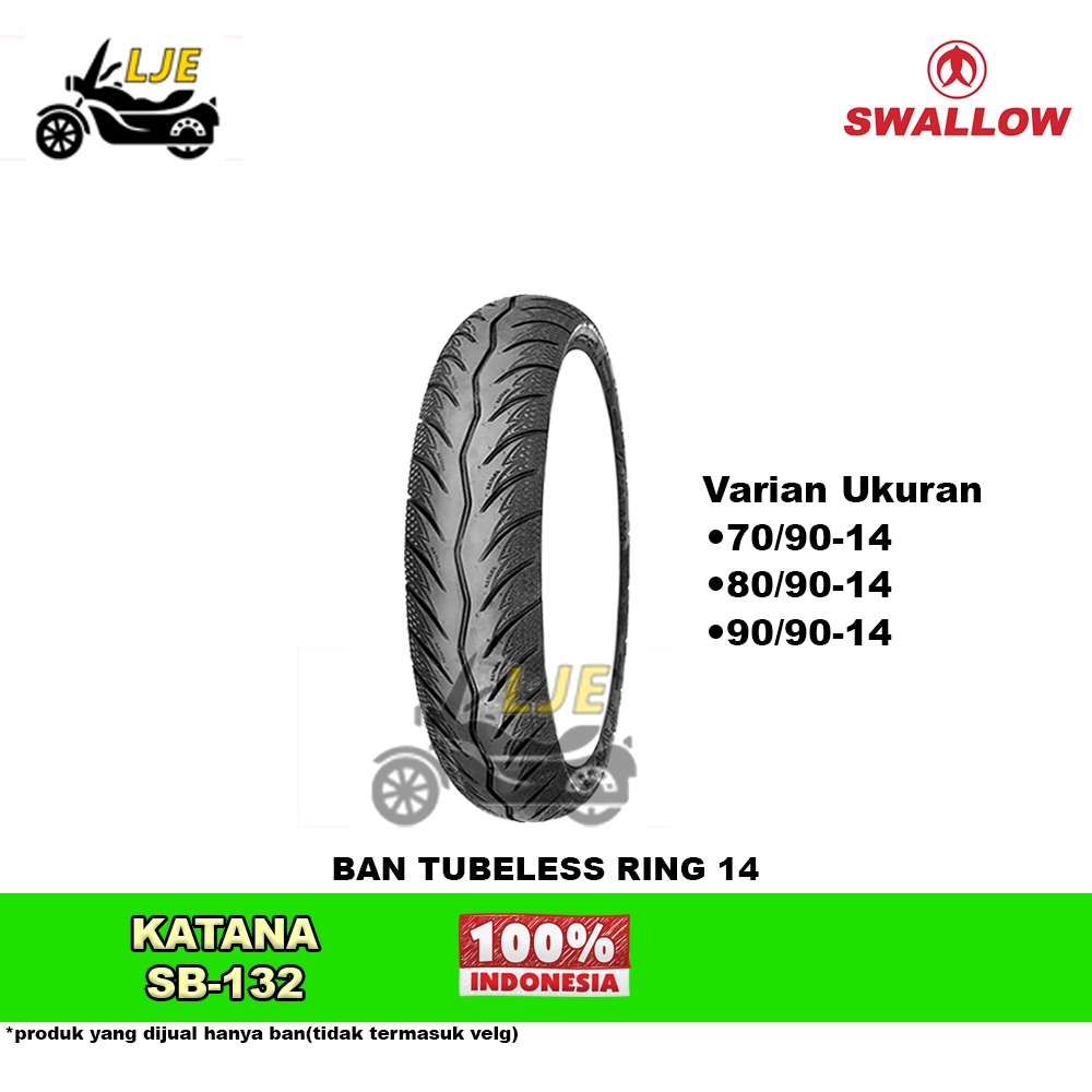 Ban Motor Tubeless Ring 14 Swallow Katana / Ban Tubeless Ring 14