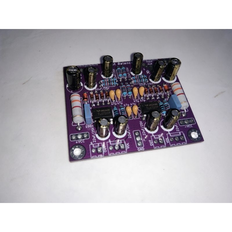 Input balance stereo pcb double layer