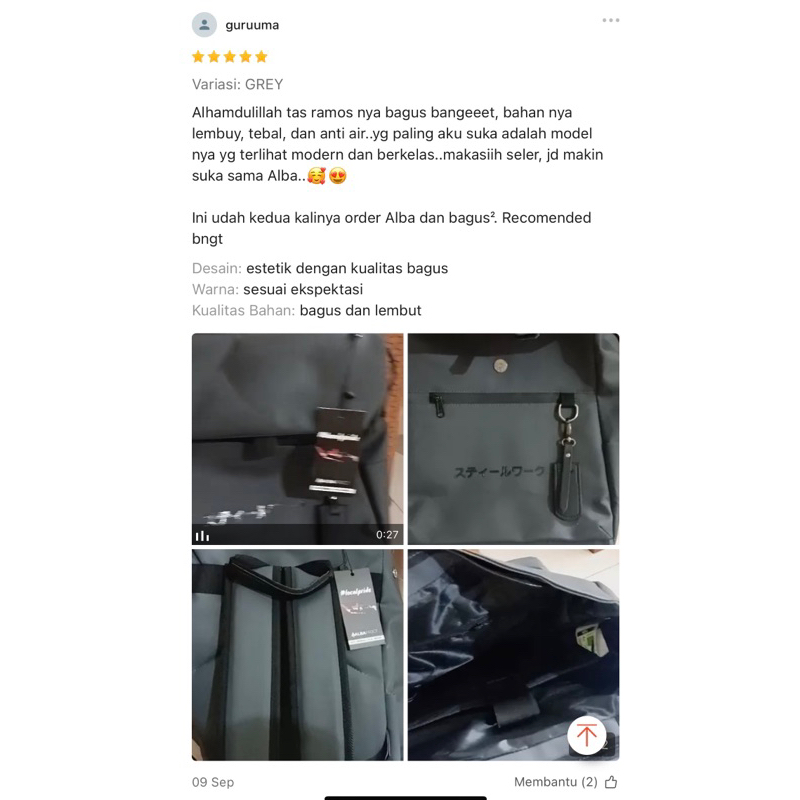 hot alba project - tas ransel backpack "ramos bundling raincover" - tas ransel pria waterproof tas