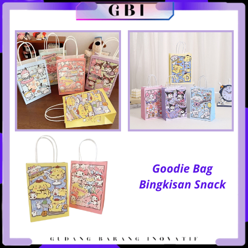 

GBI Paper Bag Kantong Kertas Happy birthday Animasi Goodie Bag Bingkisan Snack Anak Tas Hampers Kado Motif Kartun Lucu