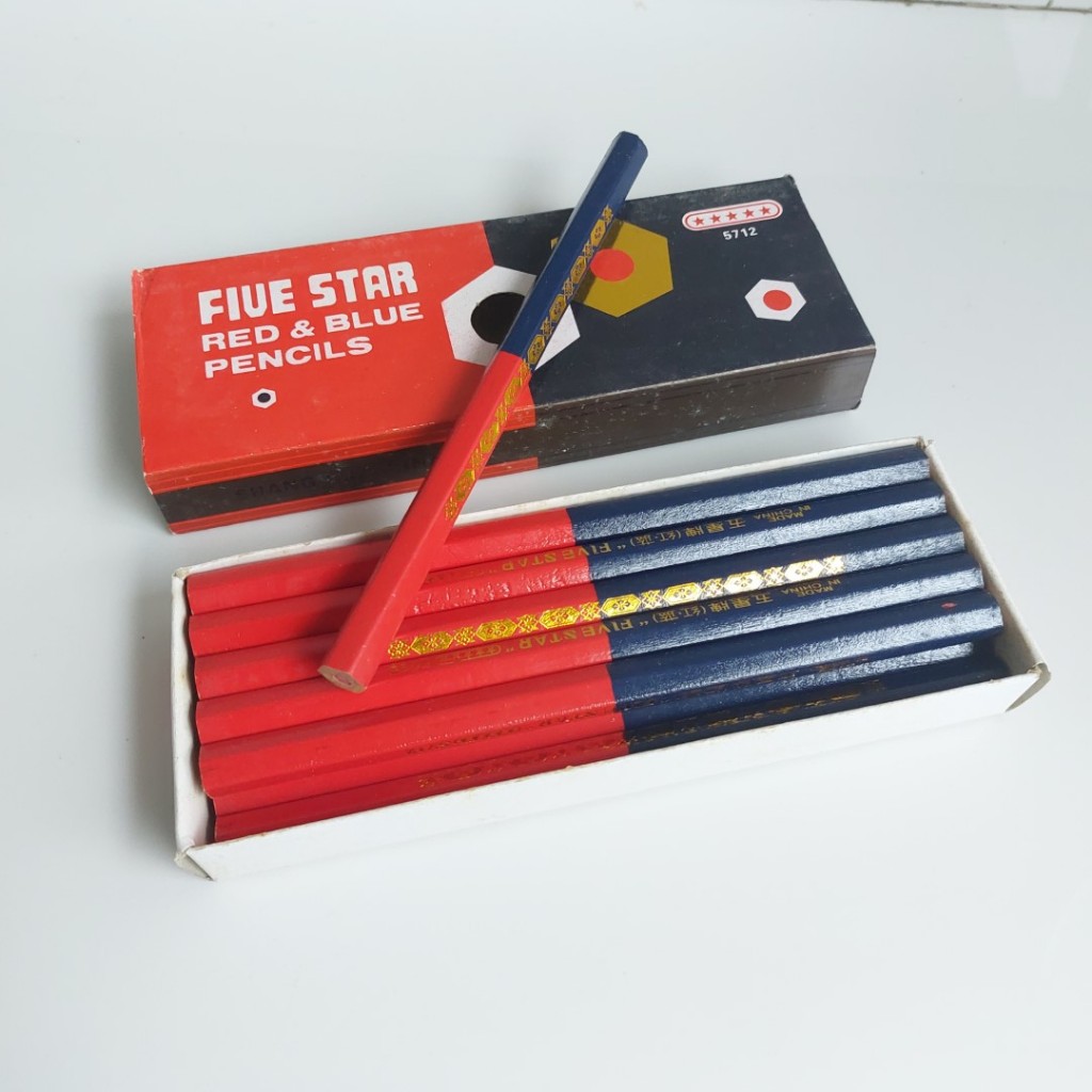 

Pensil Tukang Merah Biru Five Star - 1 Lusin