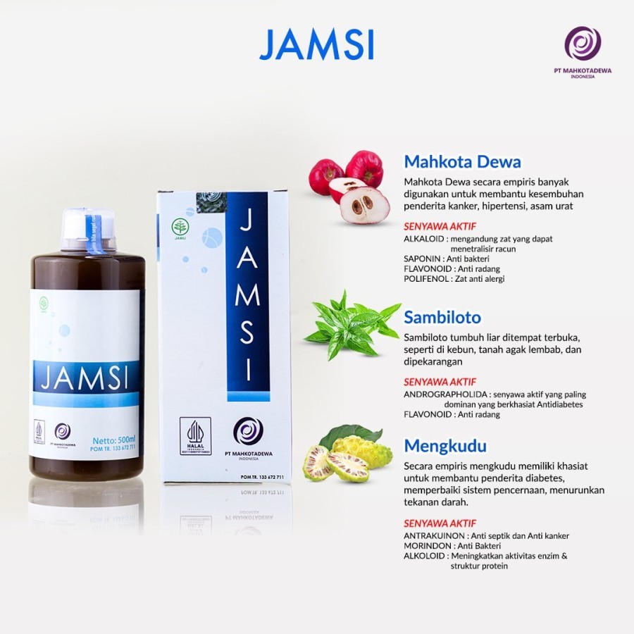 

Jamsi 500ml Herbal Diabetes Jamu Gula Darah Obat Kencing Manis
