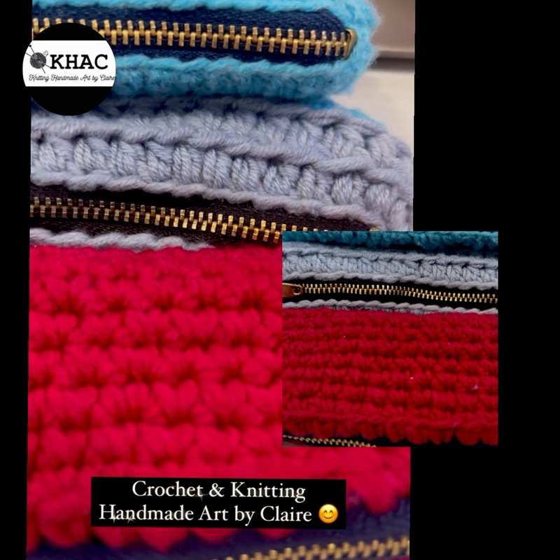 

souvenir - kotak pensil rajut 100% Handmade by KHAC