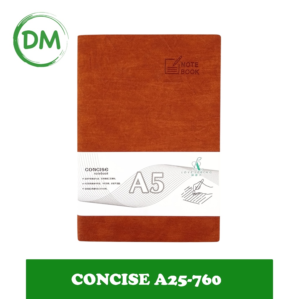 

A25 - 760 CONCISE A5 A25-760 NOTEBOOK