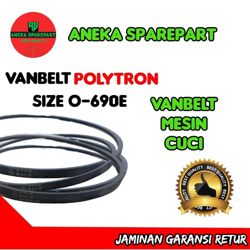 vanbelt mesin cuci polytron,size O-690 E