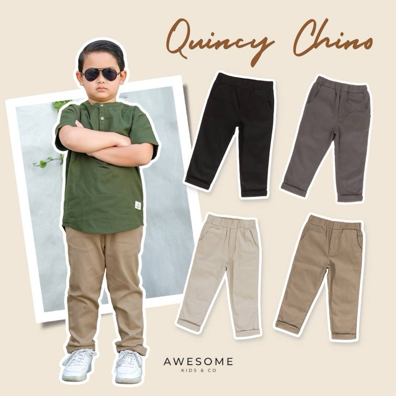 READY STOCK QUINCY CHINO BY AWESOME KIDS & CO