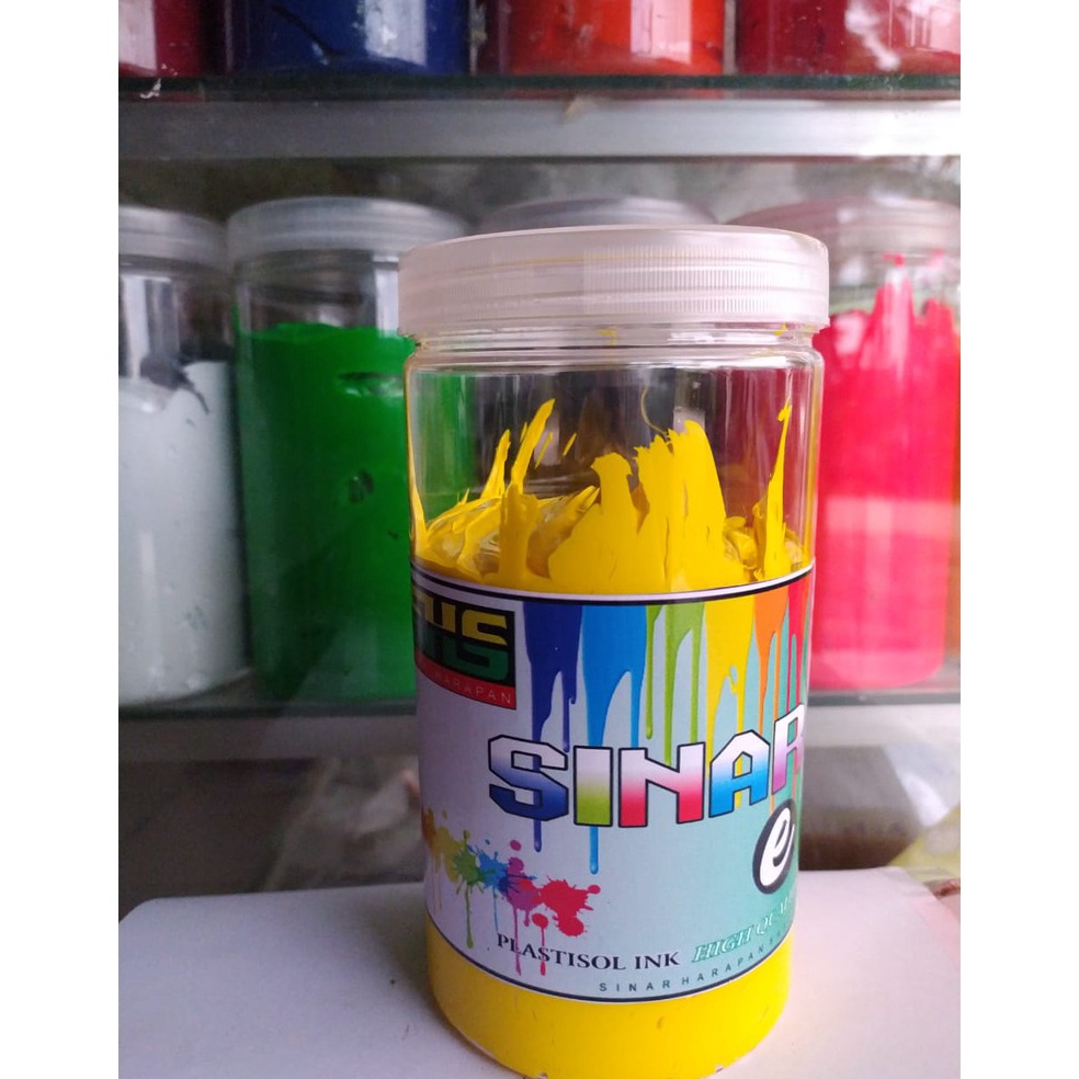 

KODE V25I Plastisol warna kuning SINAR HARAPAN SABLON kemasan 1kg