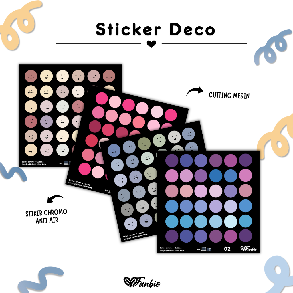 

Sticker deco | stiker polkadot | stiker jurnal | stiker buku | stiker aesthetic | stiker bundar note