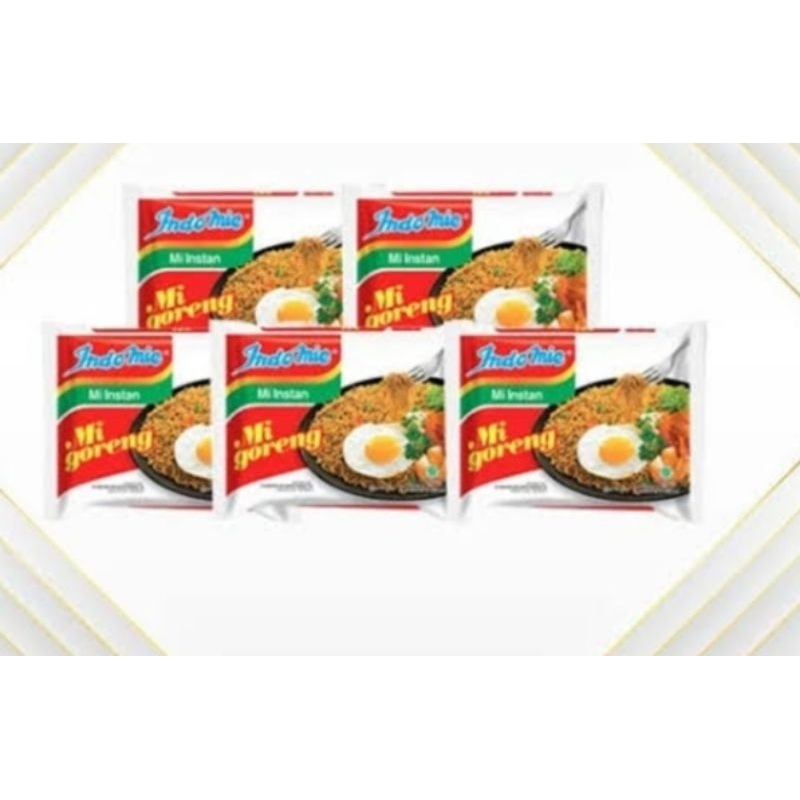 

Indomie mi instan goreng 85g paket isi 5pcs