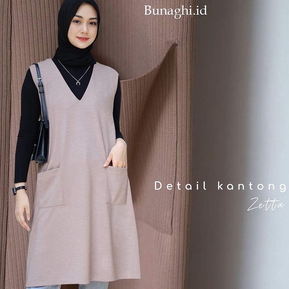 KODE X48K Bunaghiid Outer Wanita Tanpa Lengan Import From Korean Style