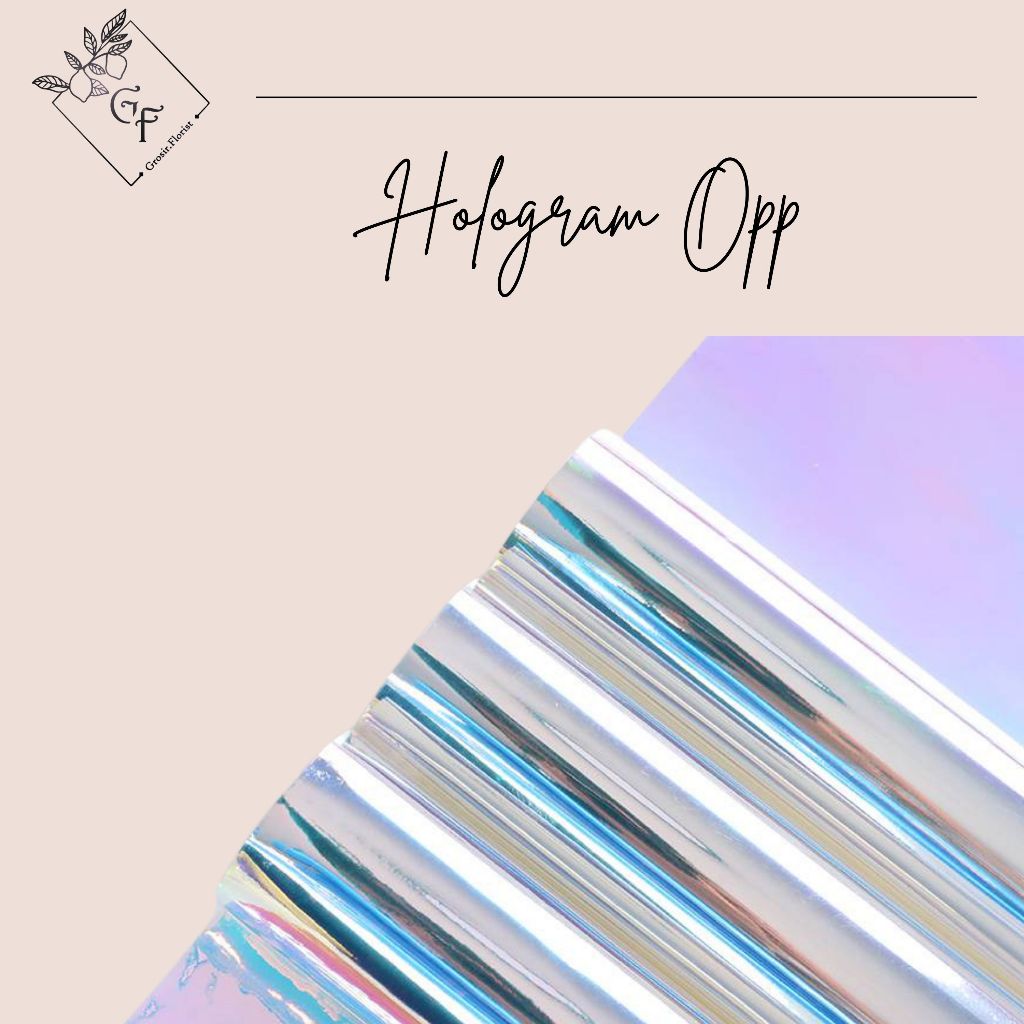 

TERLENGKAP HOLOGRAM WRAPPING PAPER (58 X 58 CM) Hologram bening /Unicorn Pelangi Import Premium