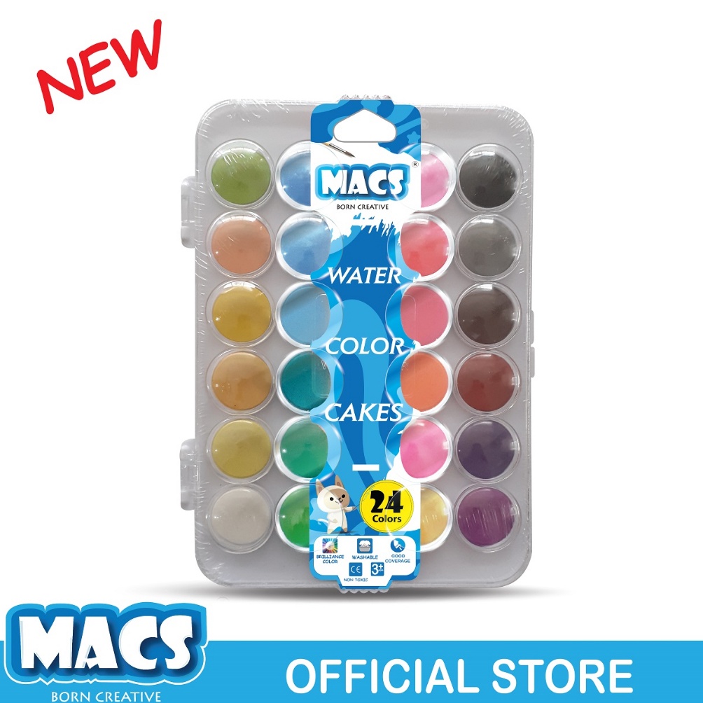 

KODE P8S MACS Cat Air Water Color Cakes 24 Warna