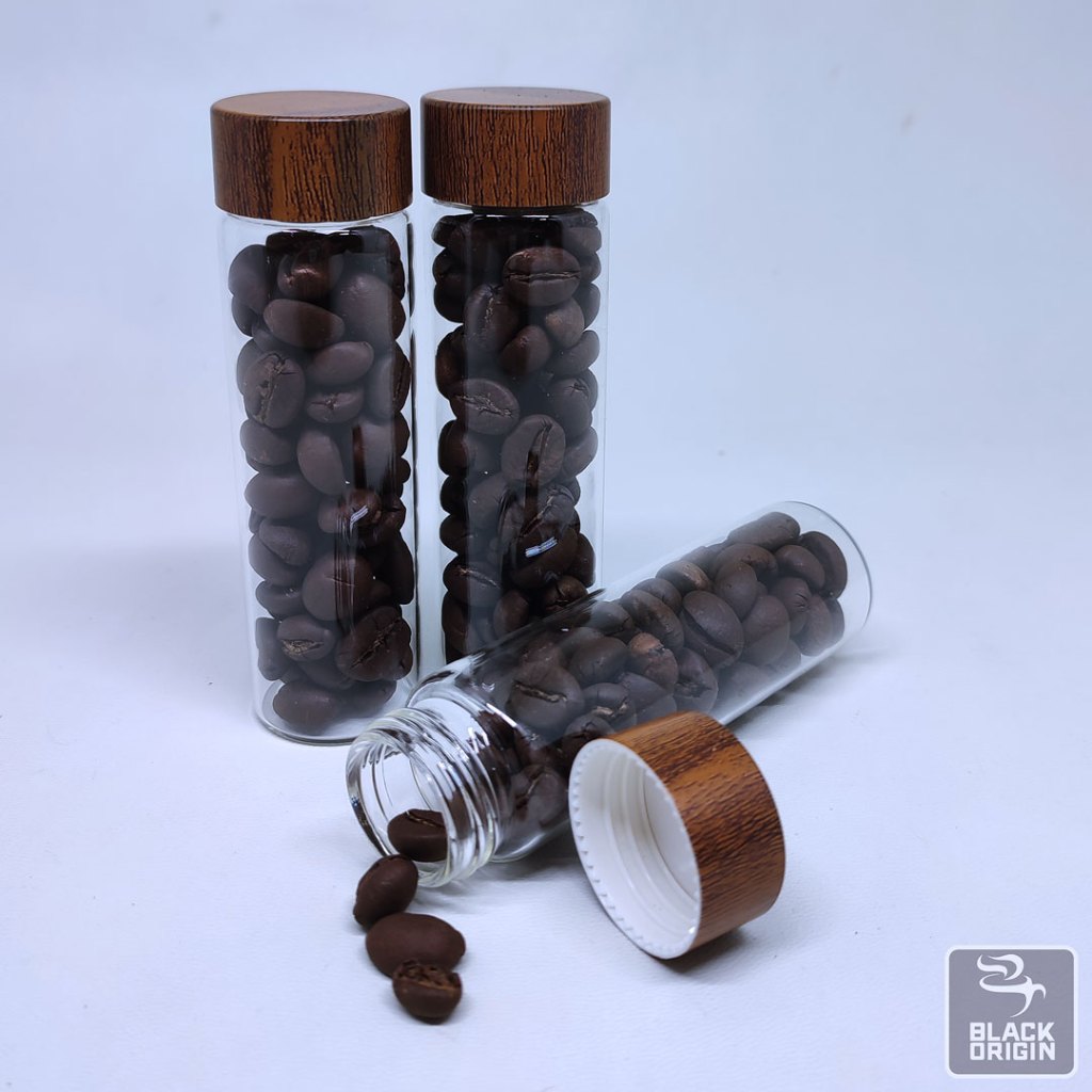 Toples Tabung Kaca Display Kopi Teh dll