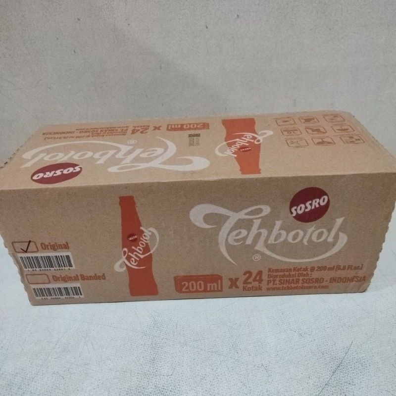

RB Teh Botol Sosro Kotak 200 ml Kardus Dus Karton Isi 24